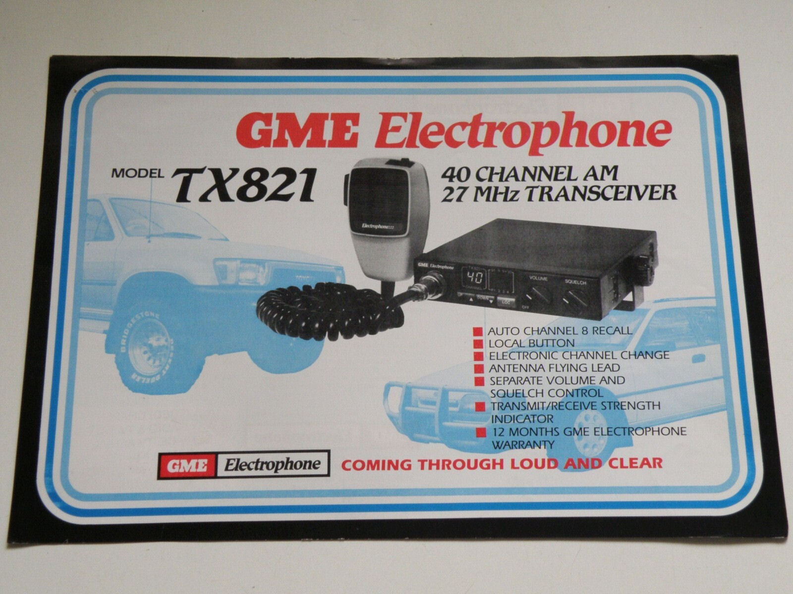 Electrophone TX-821
